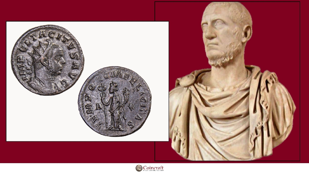 Roman Coins dedicated to former emperor Marcus Claudius Tacitus - Coincraft
